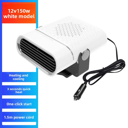 Stay Warm and Clear: 12V 120W Portable Car Heater with 360� Rotation for Fast Heating and Defogging