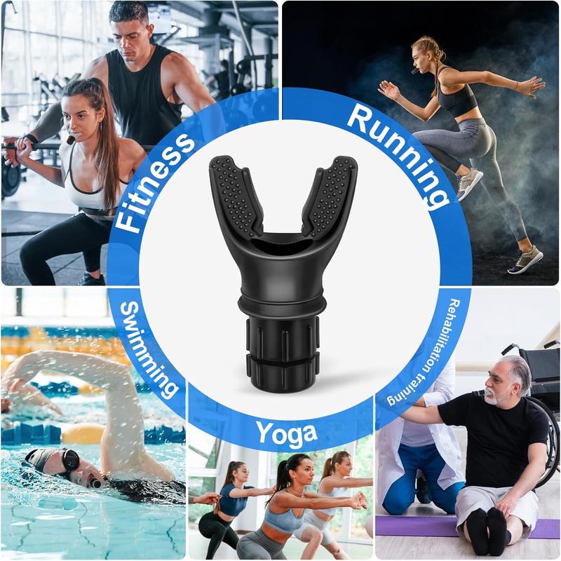 Portable Breathing Trainer with Adjustable Resistance Settings for Enhanced Strength and Endurance, Exercise Trainer - Lightweight, Easy to Clean