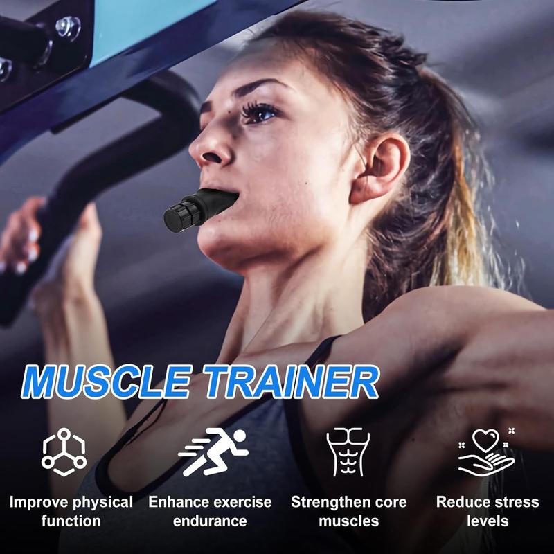 Portable Breathing Trainer with Adjustable Resistance Settings for Enhanced Strength and Endurance, Exercise Trainer - Lightweight, Easy to Clean
