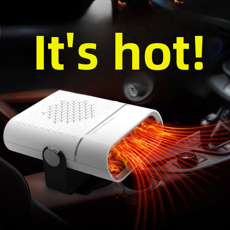 Stay Warm and Clear: 12V 120W Portable Car Heater with 360� Rotation for Fast Heating and Defogging